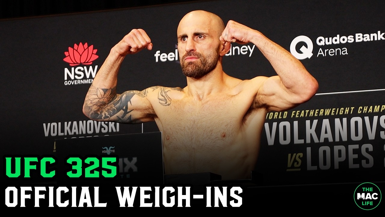 UFC 325: Official Weigh Ins