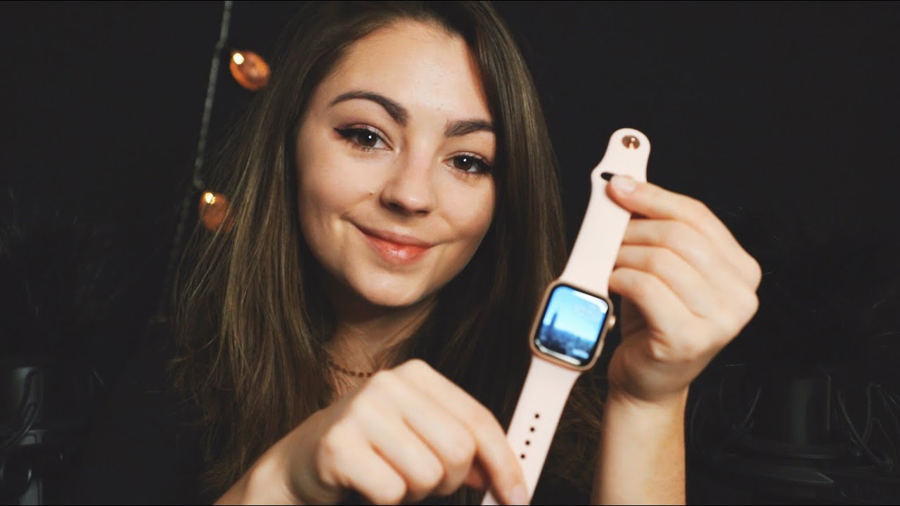 ASMR FRANCAIS ♡ UNBOXING APPLE WATCH 4 (OPENING/ TAPPING) ♡