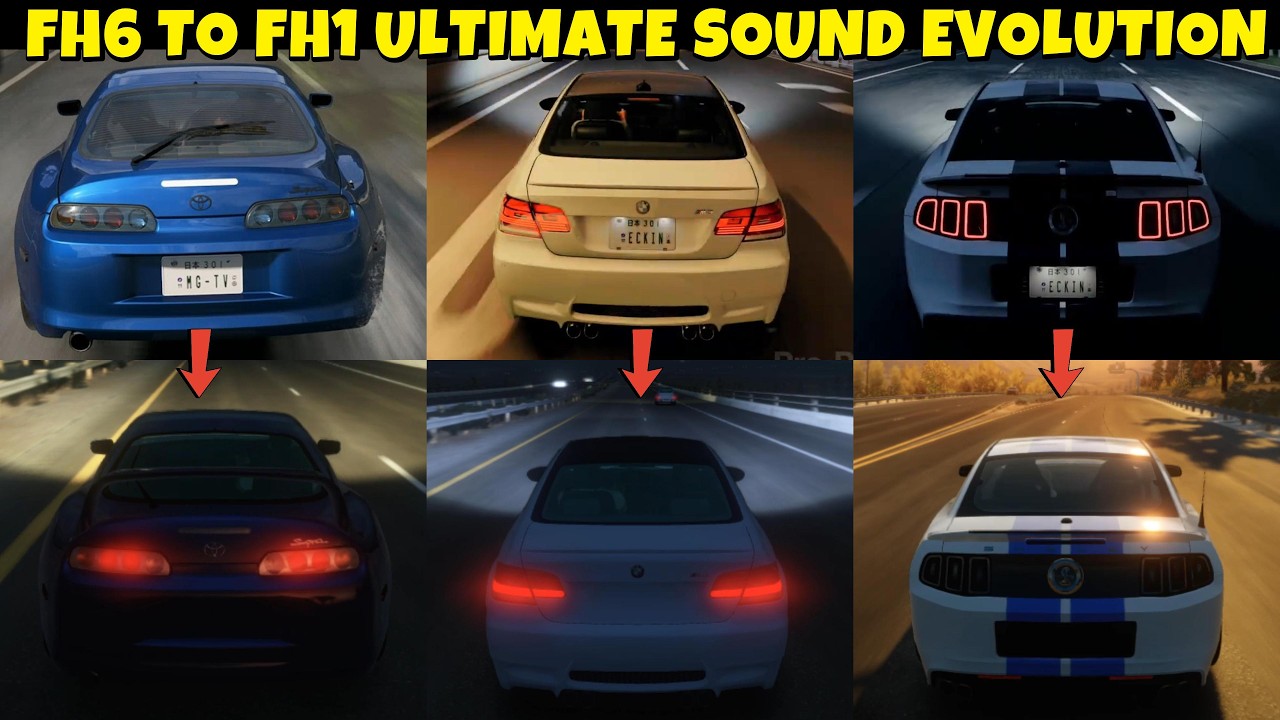 Forza Horizon 6 TO FH1  | ULTIMATE SOUND EVOLUTION Comparison! 🔥 All Forza Horizon Games Sound Test