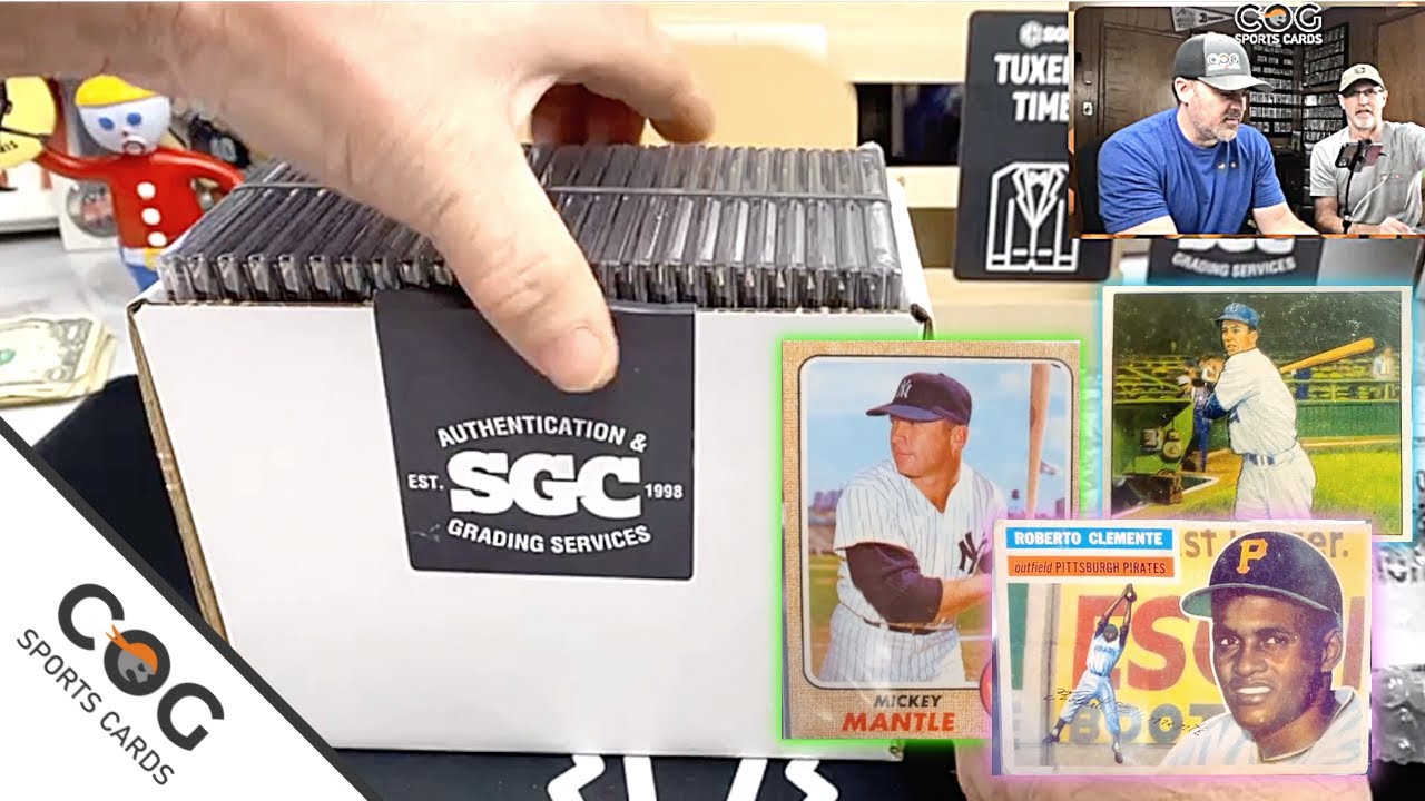SGC Grading Blind Reveal Vintage Baseball Cards: Mantle Mays Clemente - 231125 #vintagebaseballcards