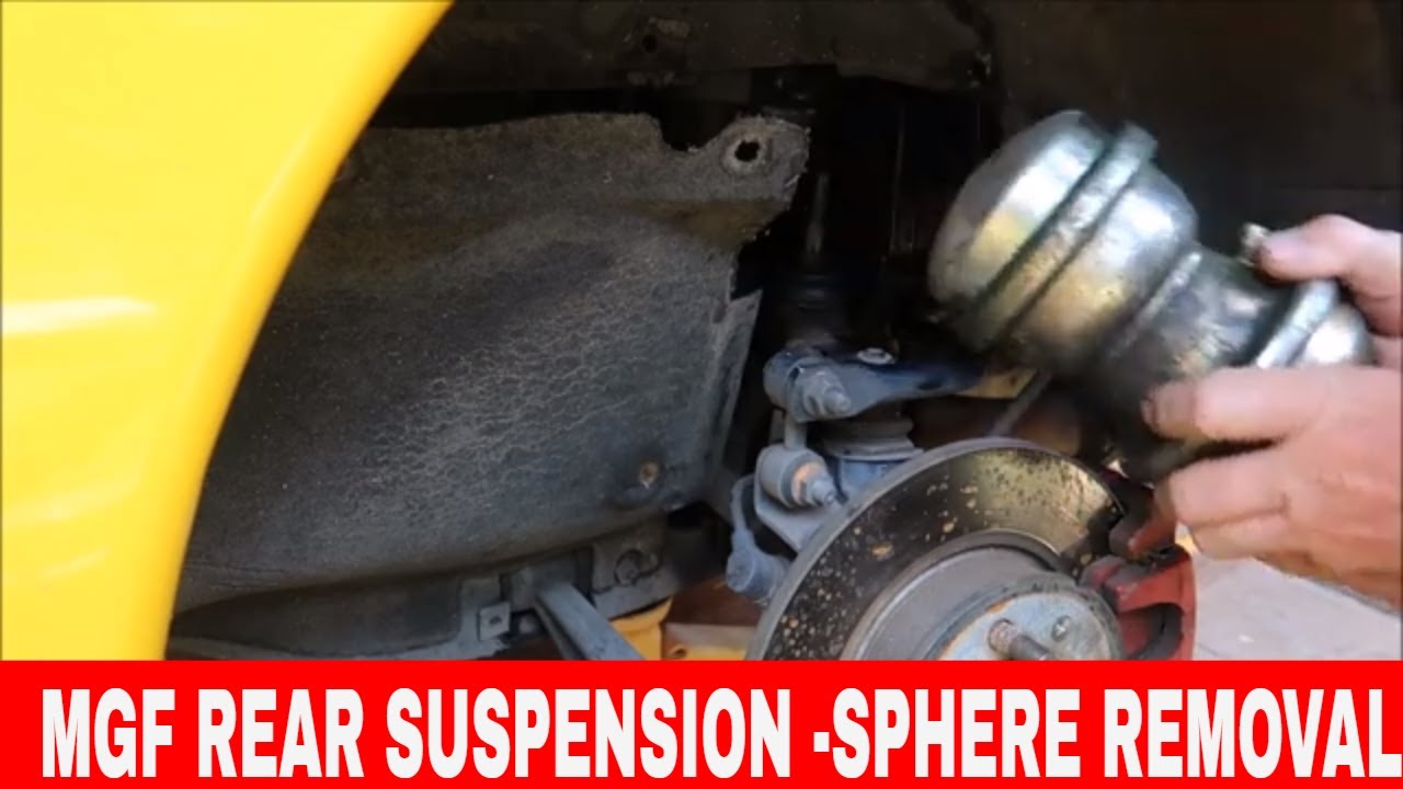 MGF REAR SUSPENSION SPHERE CHANGE/REPLACE -DIY-RE-GAS