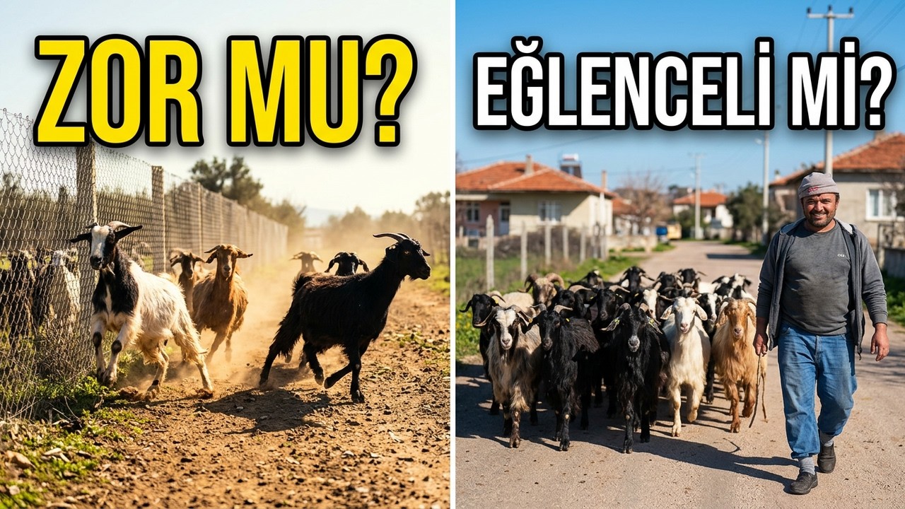 Bir Günlüğüne Keçi Çobanı Oldum! Köyde Yaşamak Zor mu Eğlenceli mi? | Çamlıca Köyü