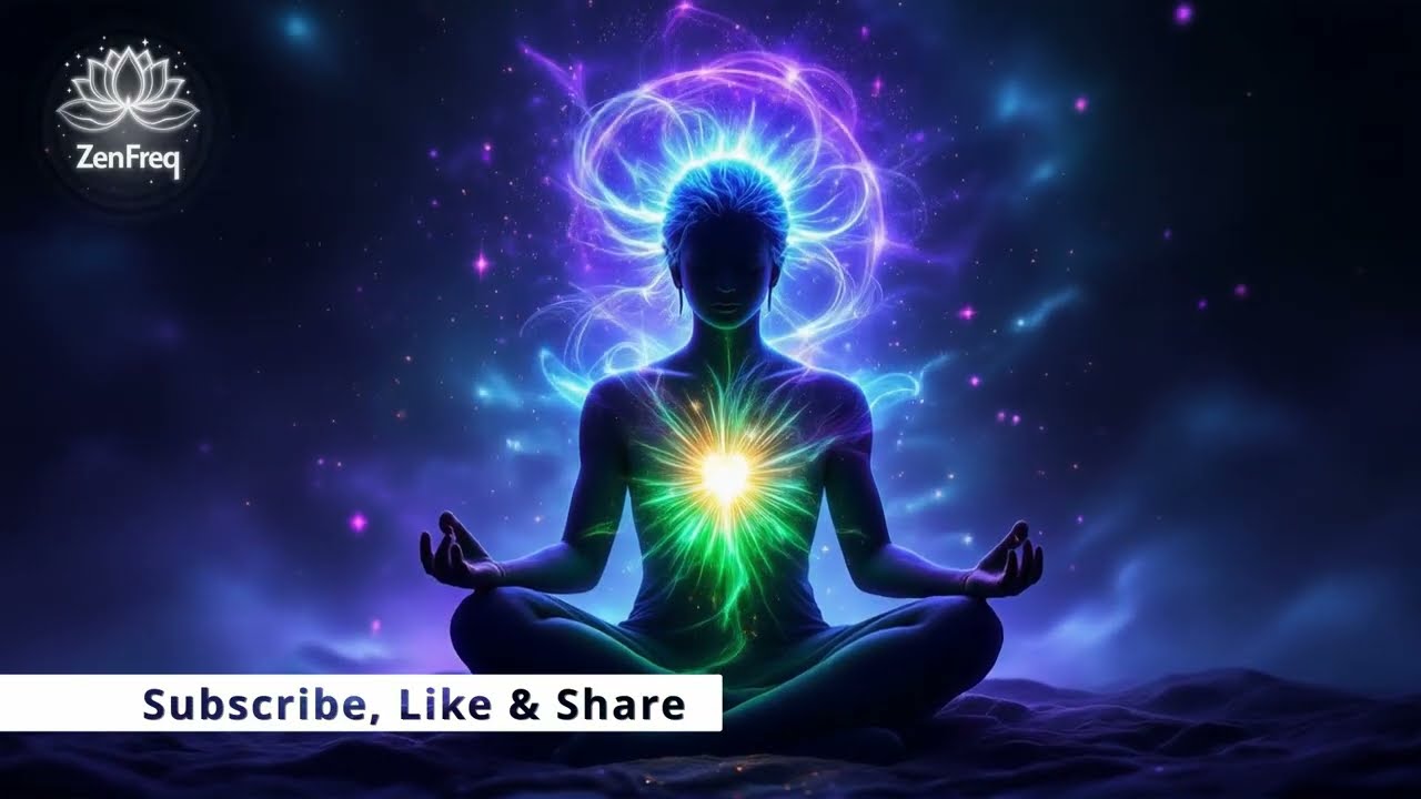 528Hz Theta + 852Hz: Deep Healing Harmonies | Calm, Mind, Positive | Golden Chakara & Third Eye