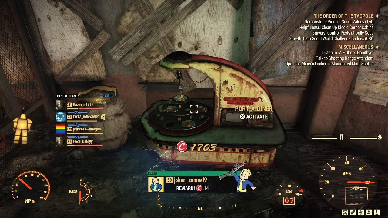 Fallout 76 PvP: Kids fight me over Pie