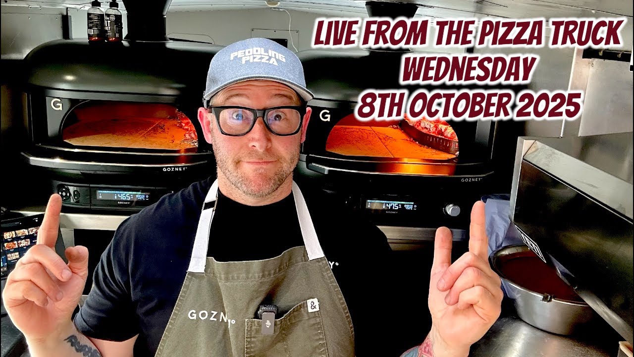 Live from the Pizza truck Wednesday 8th October 2025 with the new Gen 2 Gozney Domes
