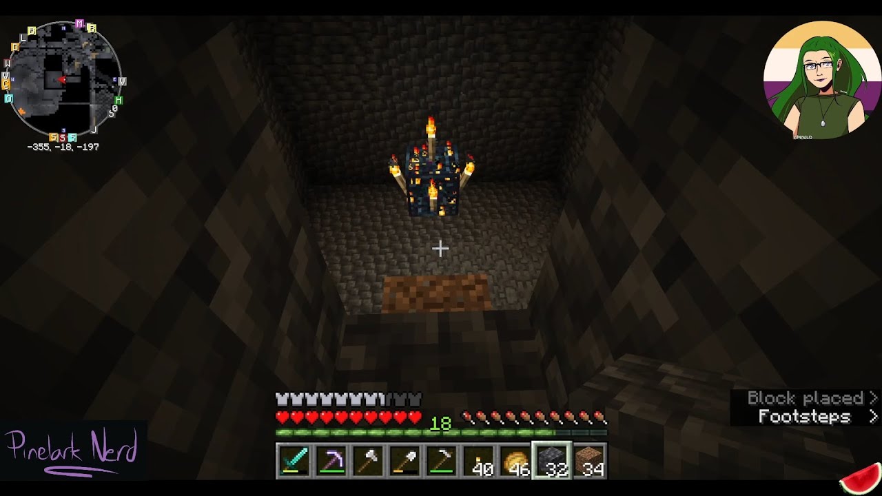 Spider Spawner XP Farm // Chill Minecraft Survival modded #13 [no commentary]