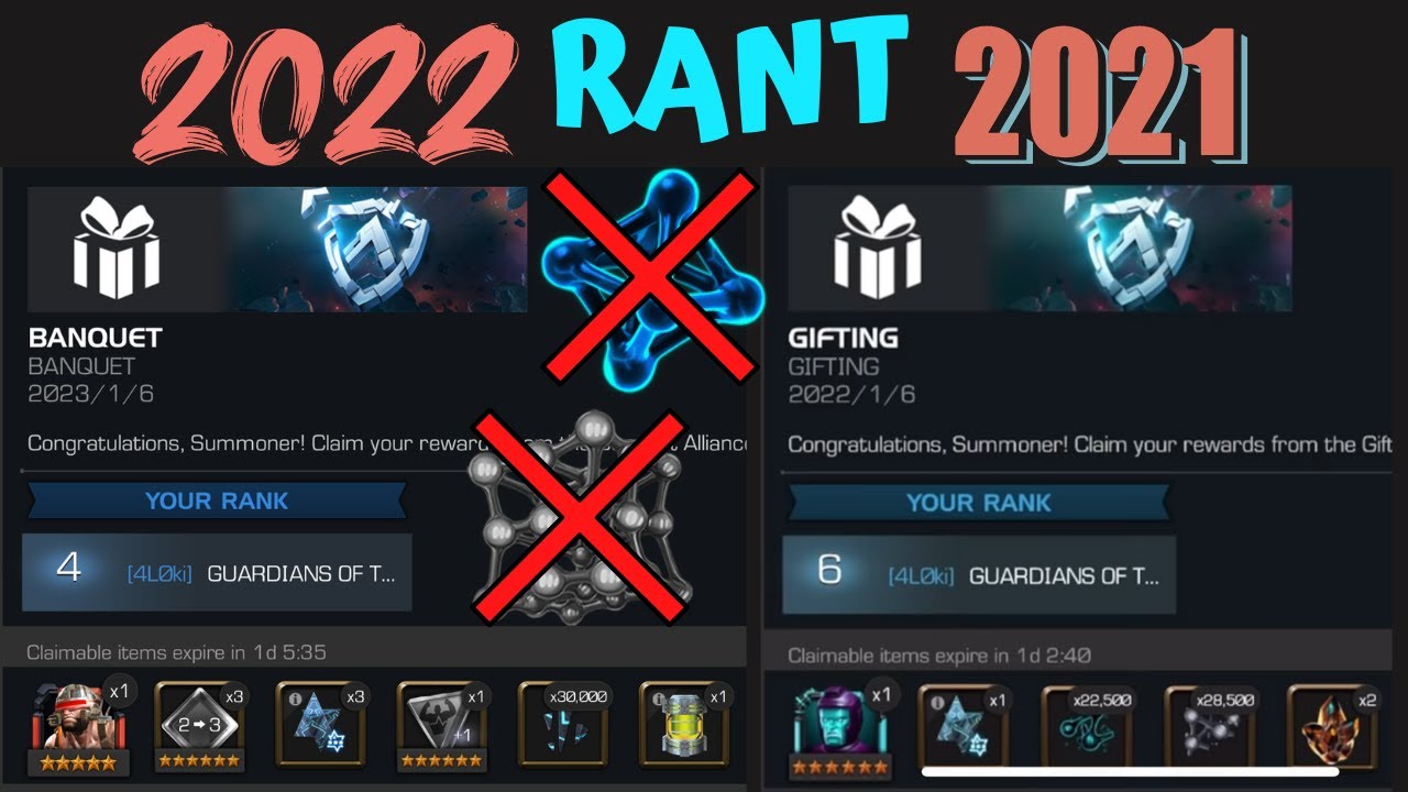 Banquet/Gifting Event Rant! Missing Rank 4 Material! Shady Kabam Moves!- Marvel Contest of Champions