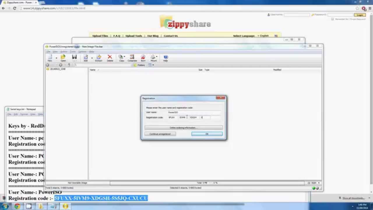 Power ISO version 4.8 Cracked free download no surveys with key [license + serial] 2014
