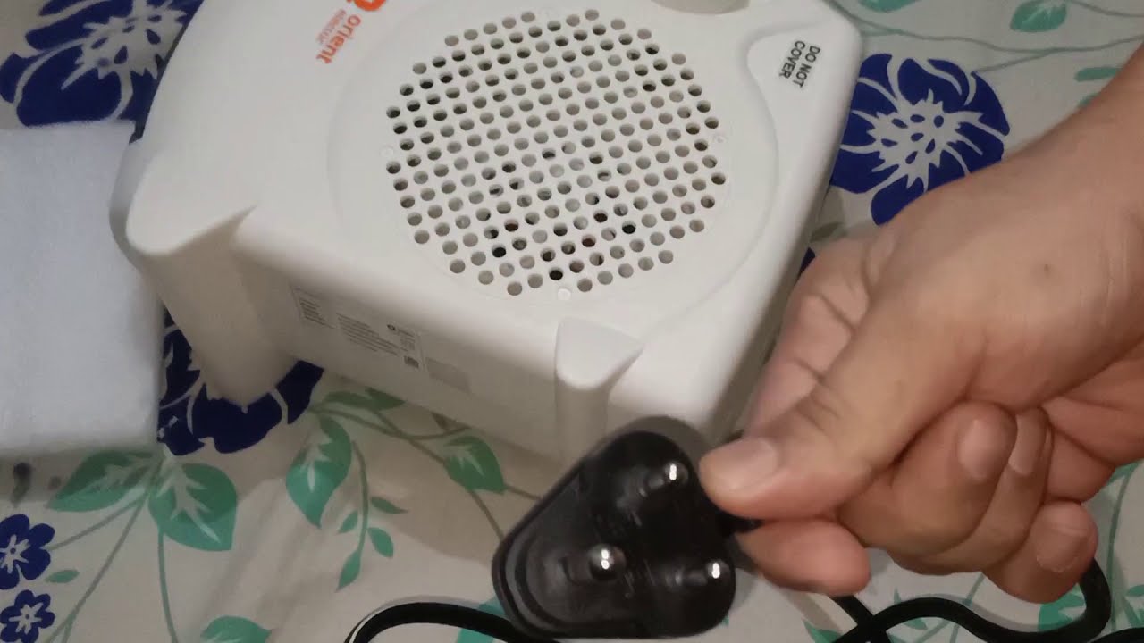 Orient electric room heater fan heater unboxing