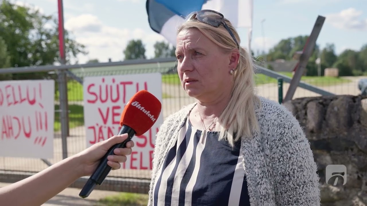 Nurme farmi juures protestijad: oleme valmis öö läbi siin olema!