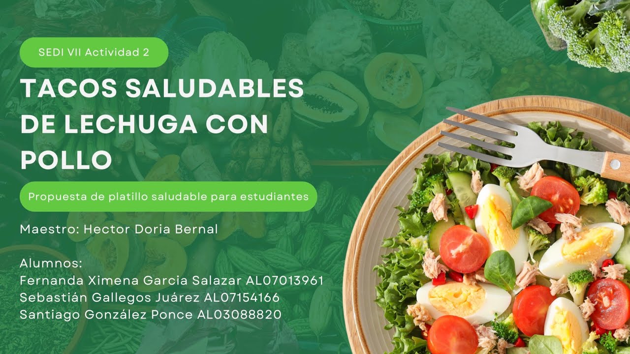 Actividad 2 - Tacos saludables de lechuga con pollo