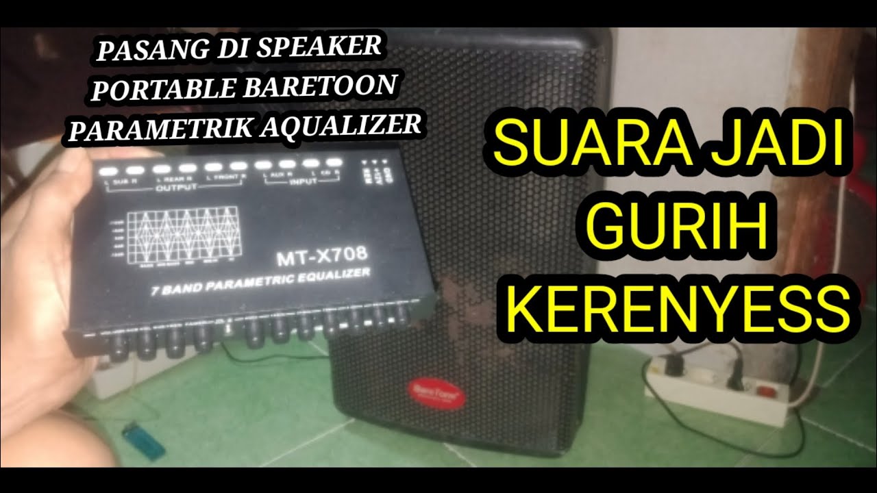 Pasang parametrik aqualizer speaker aktip portable baretoon