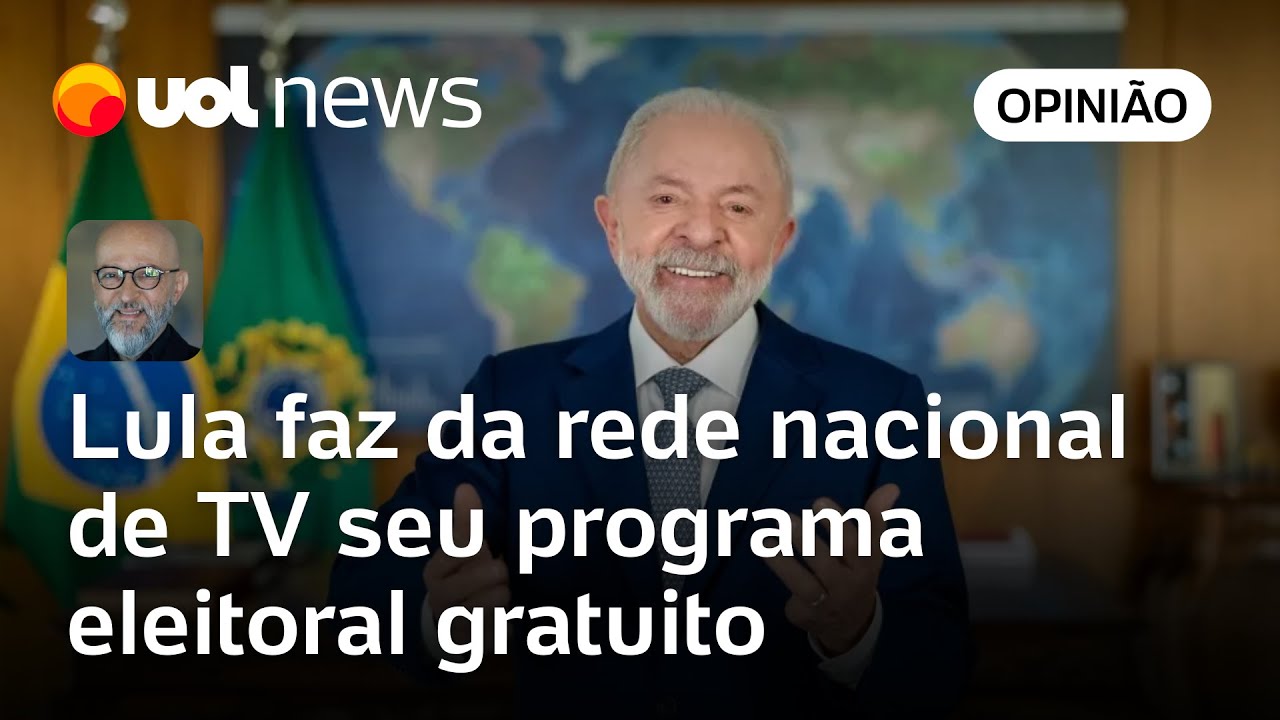 Lula faz da rede nacional de TV seu programa eleitoral gratuito e usa m&aacute;quina para campanha | Josias