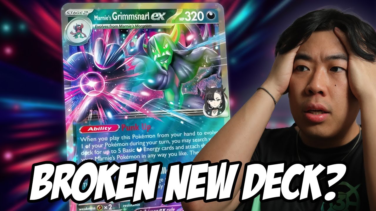 The BEST Destined Rivals Deck? Marnie's Grimmsnarl Ex Deck PTCG LIVE GAMEPLAY
