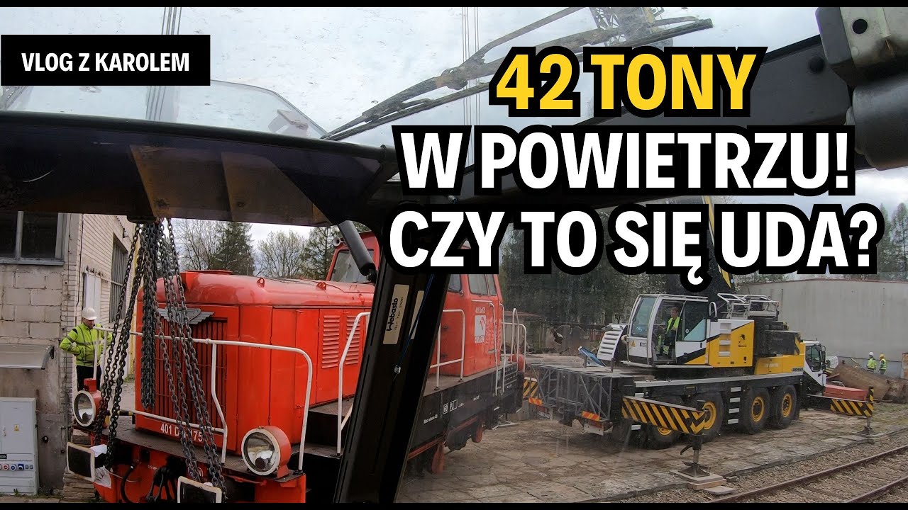 Czy dźwig 50 t może unieść pociąg? 2 lokomotywy vs. żurawie samojezdne | EHC Karol Zagajewski sp.k