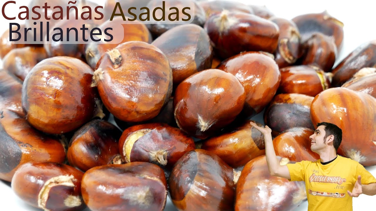 CASTAÑAS ASADAS BRILLANTES y DELICIOSAS ¡el TRUCO o TIP definitivo! MUY FÁCIL y SIN HORNO🌰😍😍