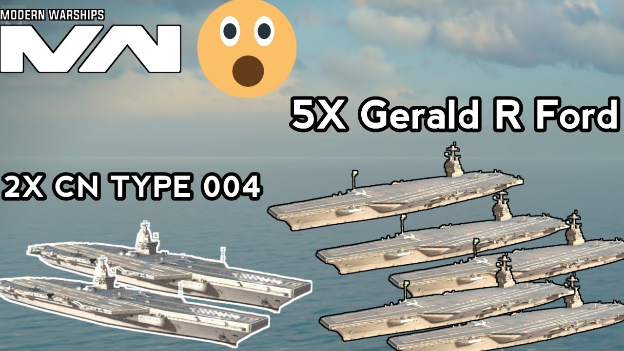 CN Type 004 Assault Carrier Vs Gerald R Ford Aircraft Carrier | 2 vs 5 Battle | Modern Warships