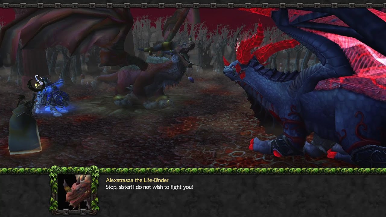Tyrande and the Dragon Aspects confront corrupted Ysera