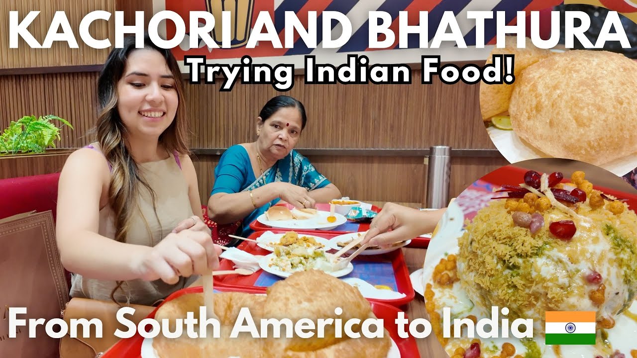 South American Girl Meets India: Exploring a Mall & Tasting Kachori & Bhatura! ❤️😋