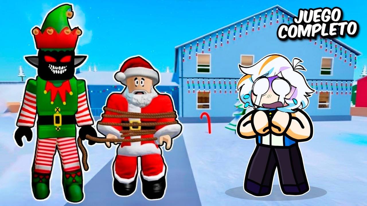 SALVO A SANTA DE UN ELFO MALVADO QUE SE ROBA LOS REGALOS DE NAVIDAD COMPLETO (WHERE’S SANTA ROBLOX)