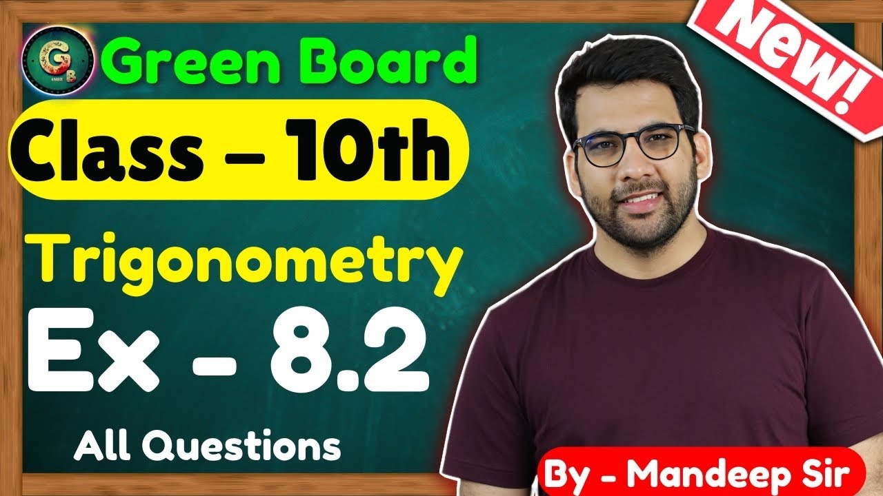 Class - 10 Ex - 8.2, Q-1,2,3,4 (Trigonometry) NCERT CBSE