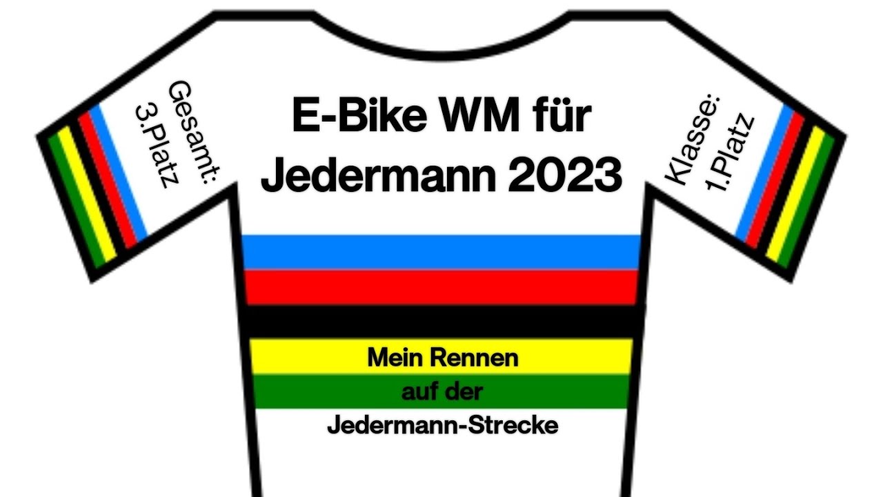 E Bike WM 2023 für Jedermann, mein Rennen auf der Jedermann Strecke 🚀