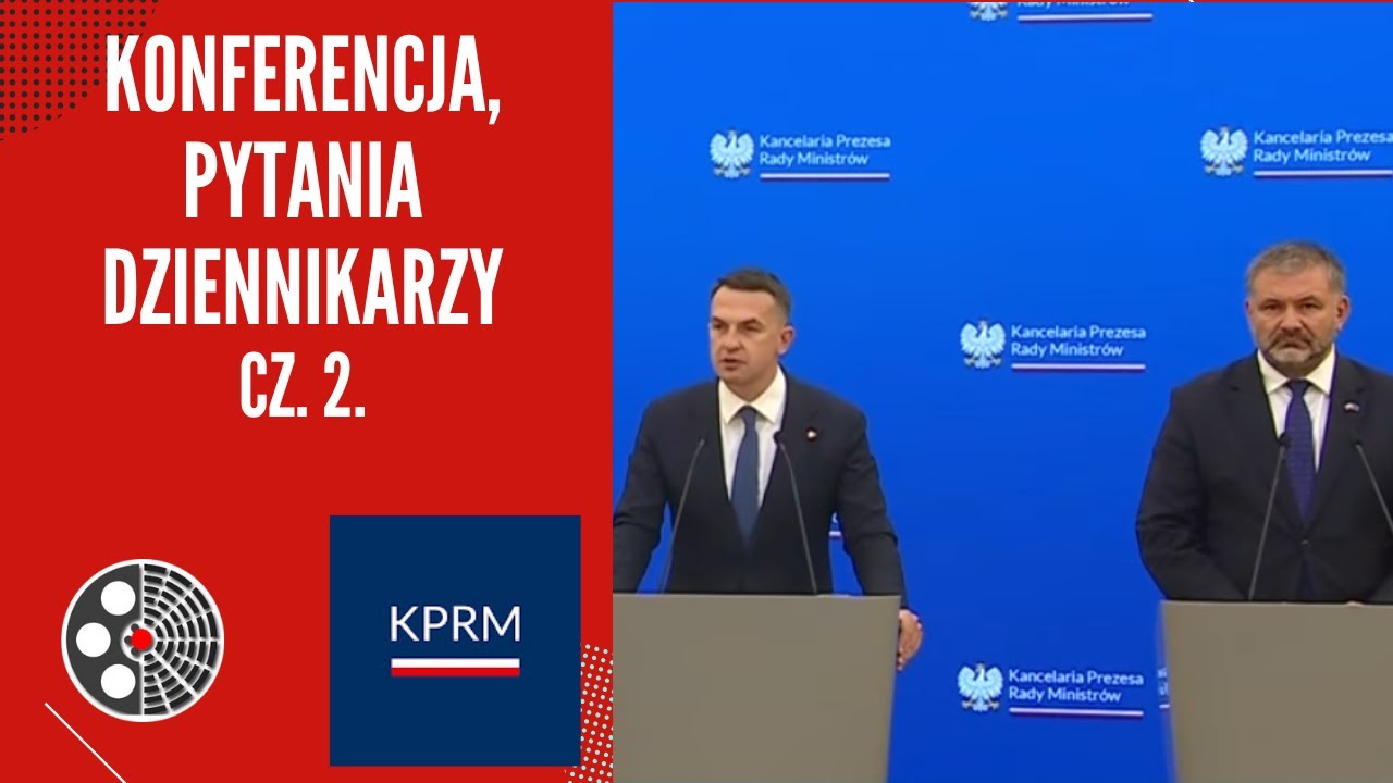 [KPRM]: W. Żurek, A. Szłapka - 2 cz. konferencji, pytania dziennikarzy