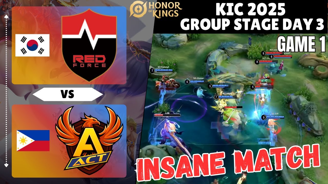 🇰🇷 Nongshim RedForce vs 🇵🇭 ACT ESPORTS CLUB | GAME 1 | HIGHLIGTS | KIC2025 | Group Stage Day 3