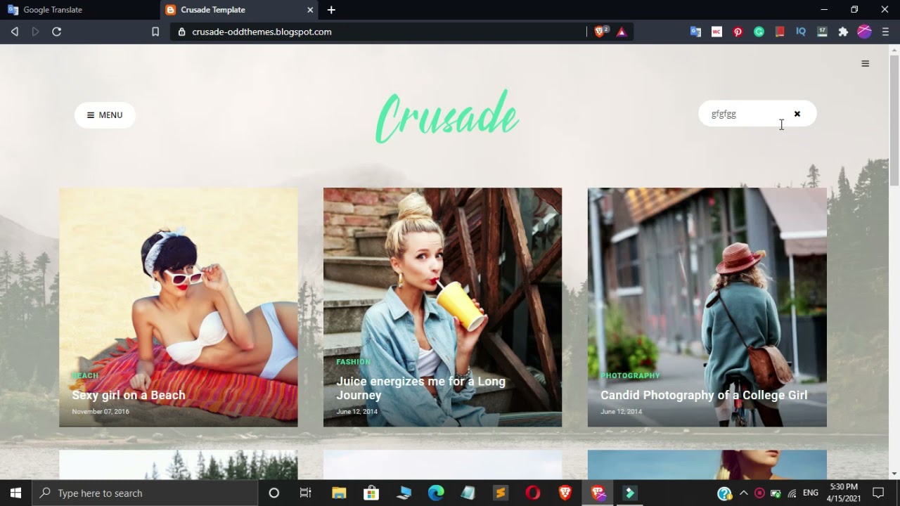 Free Blogger Templates 2021: Crusade Best Free Responsive Blogger Template Download 100% Free
