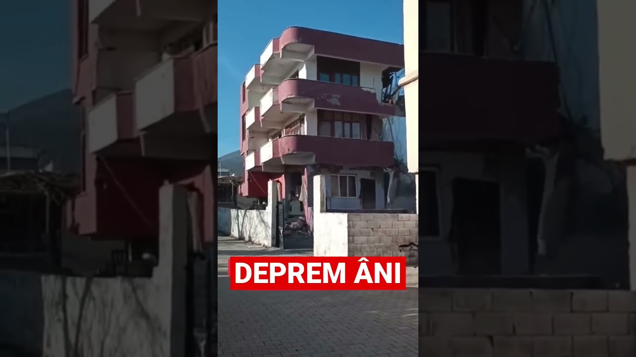 Hatay'da Bir Hasarlı Binanın Yıkım Anı #HatayDeprem #6şubat #deprem #kahramanmaraşdeprem #hatay