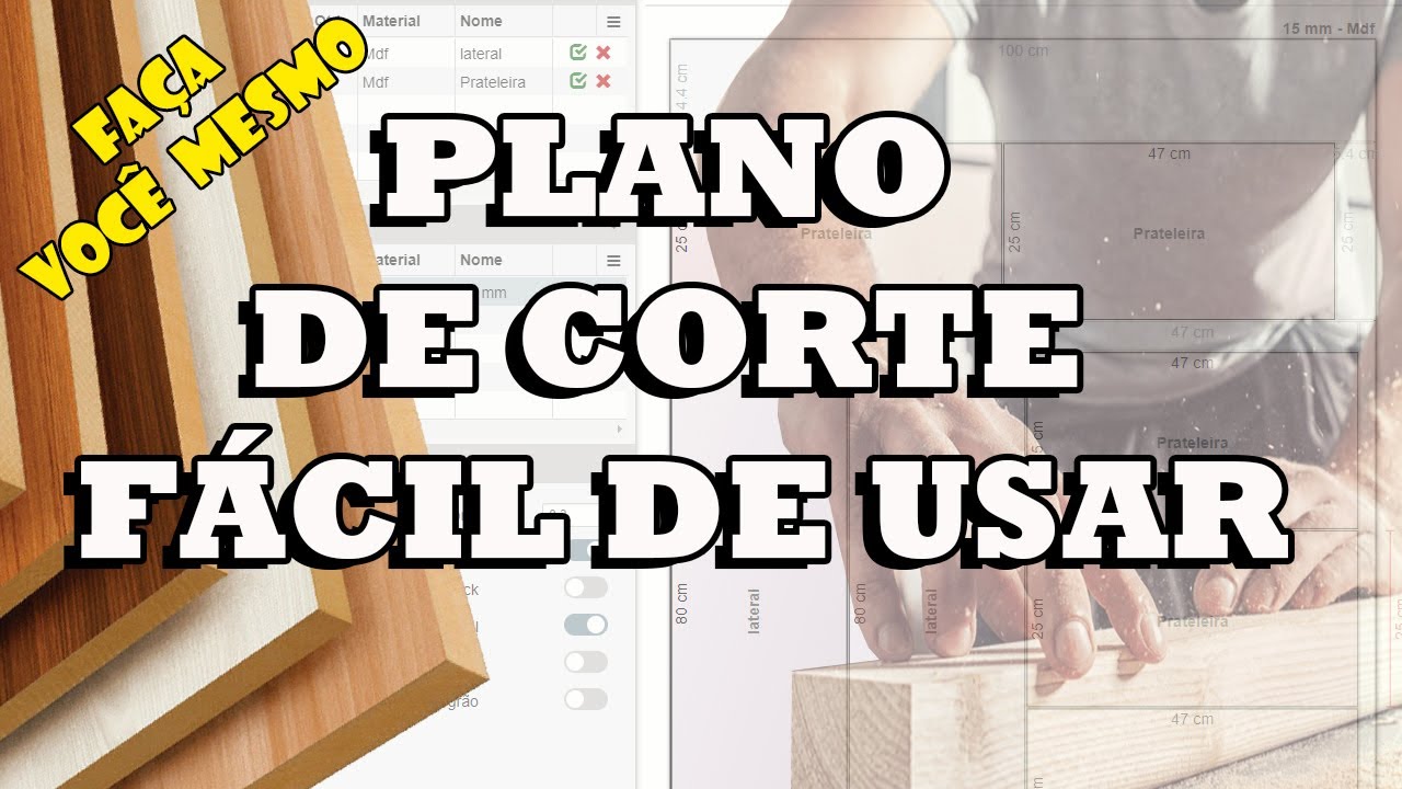 PLANO DE CORTE no seu PC sem instalar nada! Fácil de usar!
