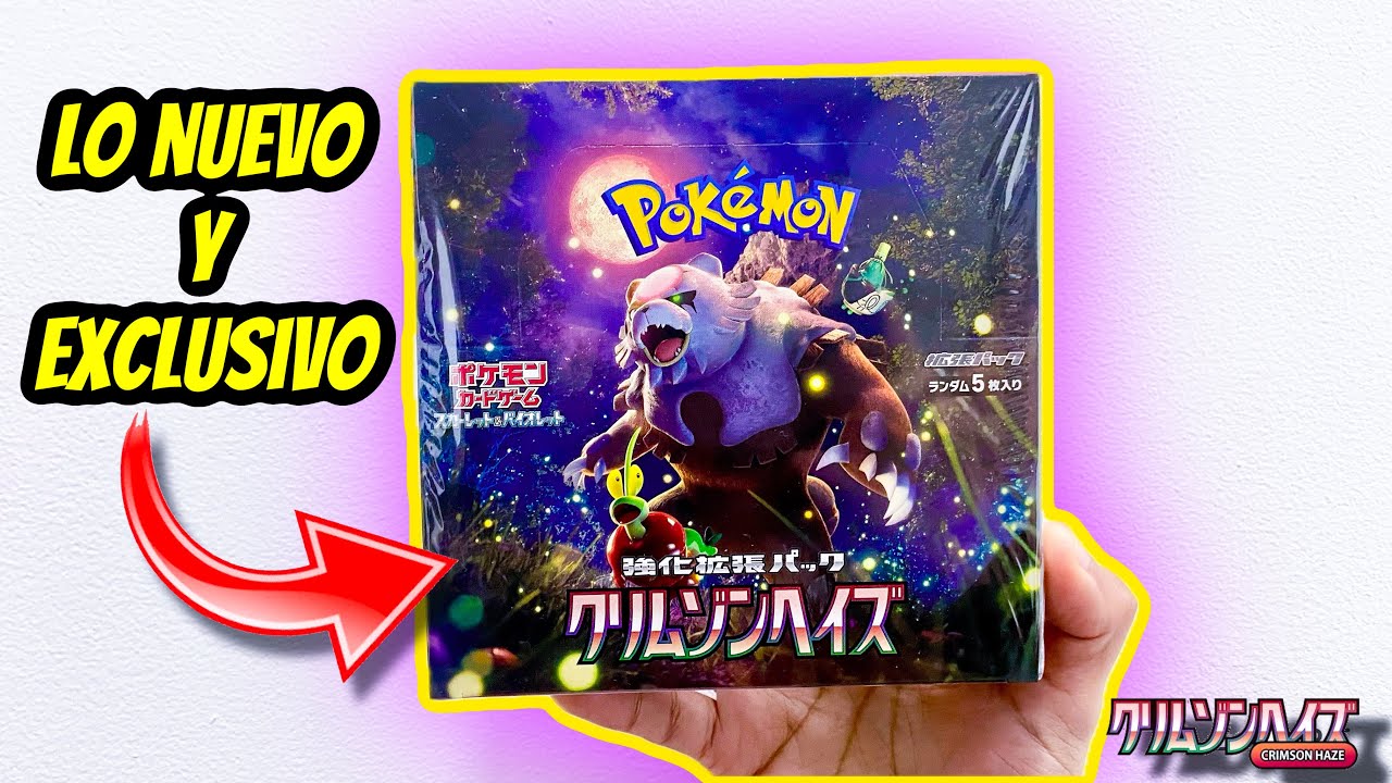Abri la nueva caja exclusiva Pokémon de Crimson Haze