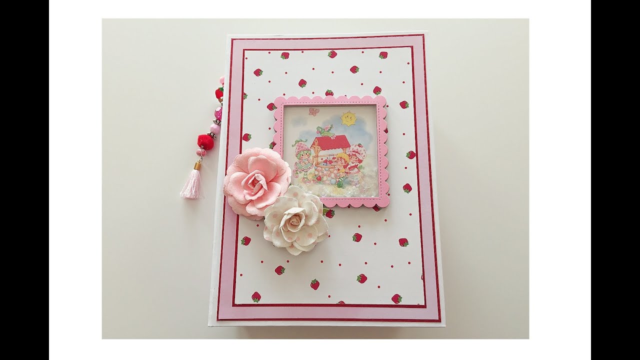 Mini Album Flip Through | Strawberry Shortcake Themed | Project Share