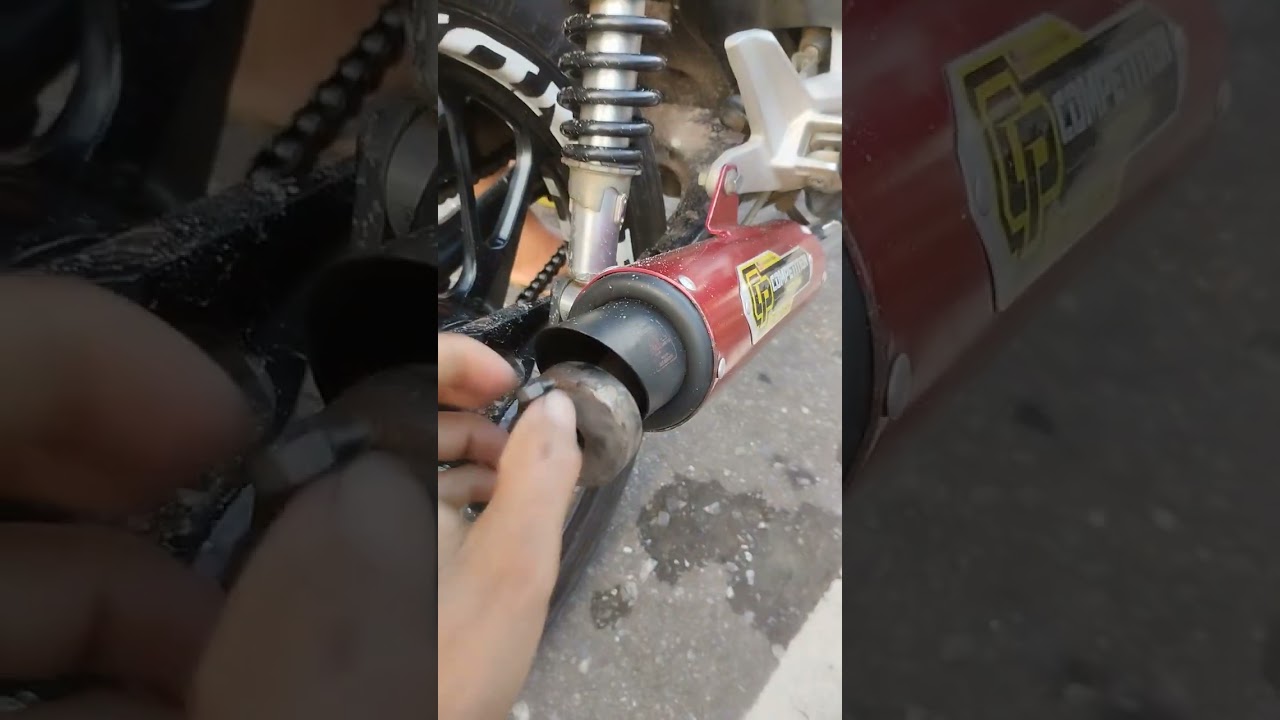 trabalho finalizado e estalado, silenciador flauta para escapamento GP competition