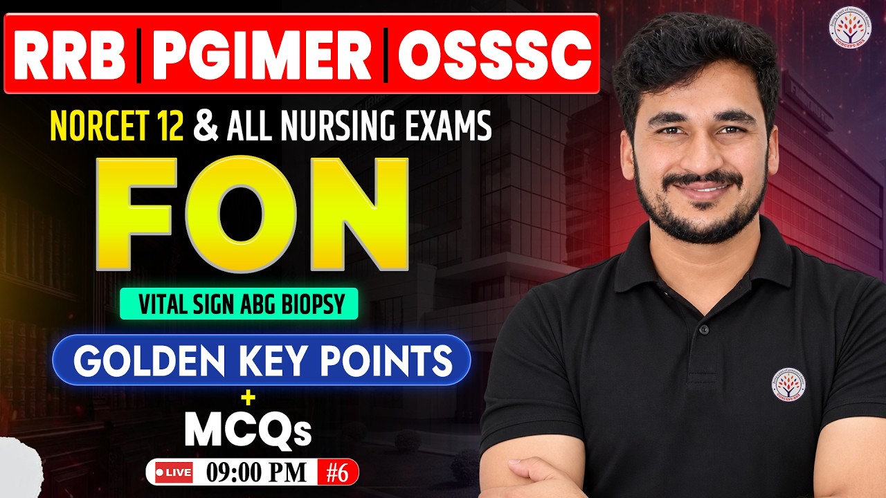 NORCET 12, PGIMER, OSSSC Nursing Officer | Fundamental Of Nursing | NORCET 12 Preparation