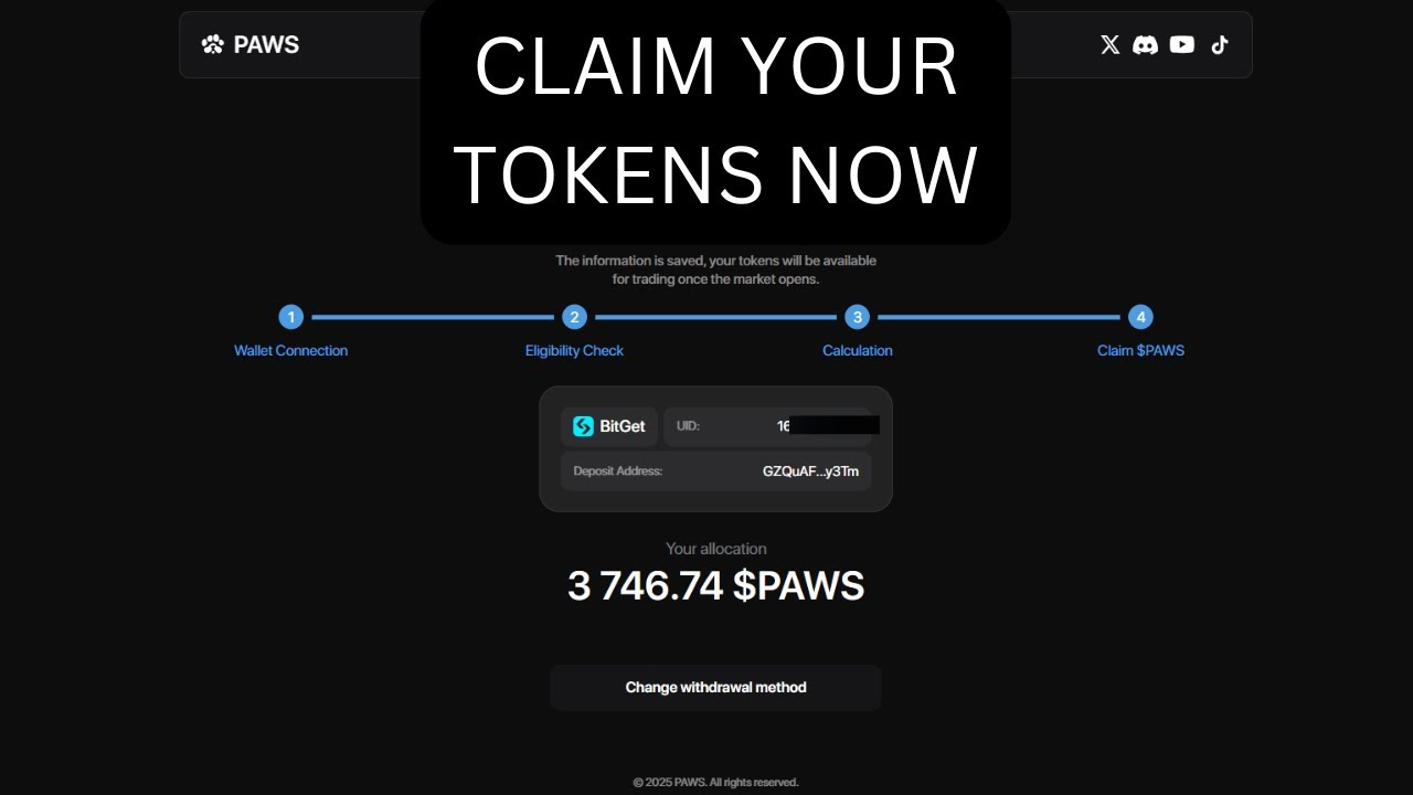 Paws Airdrop claim Process | Paws claim gas fee | Paws Airdrop new update today