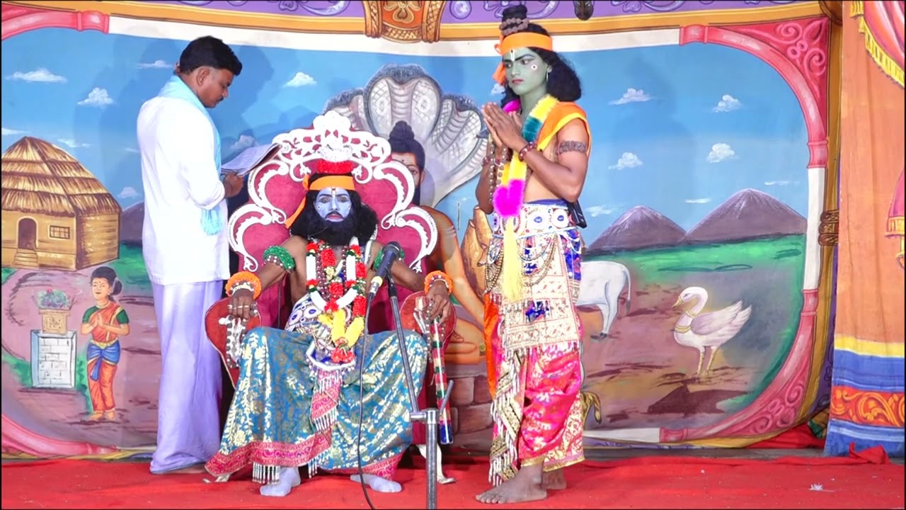 శ్రీ రామస్వాముల వారి వీధి నాటకంలో రాములయ్య మాధవయ్య వాదం 3 గ్రా అప్పిరెడ్డిపల్లి మం.మద్దూర్ నారాయణపేట