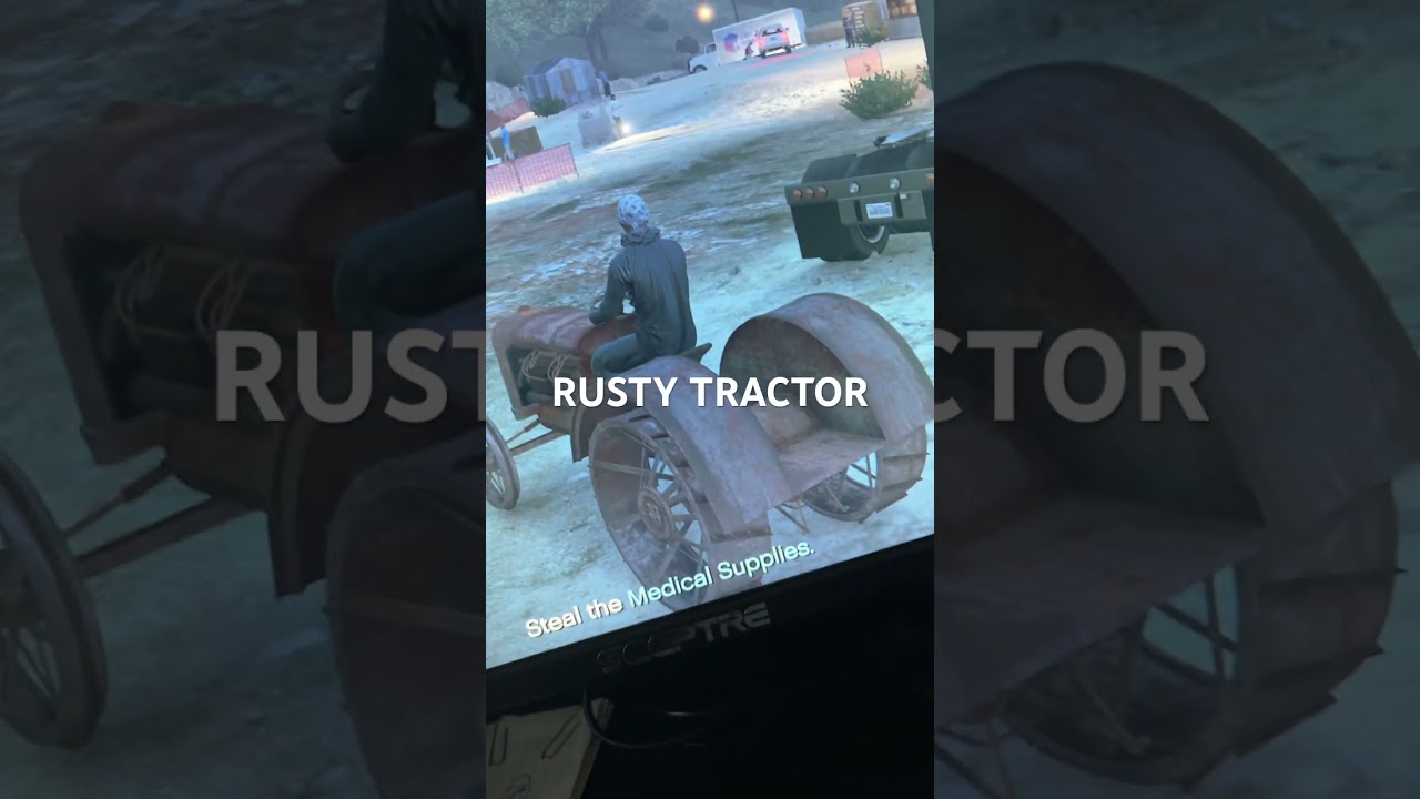 Rusty tractor