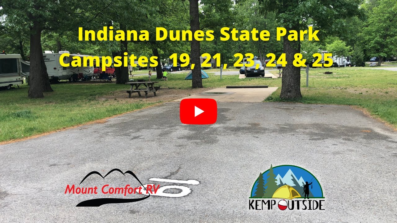 Indiana Dunes State Park Campsites 19, 21, 23, 24 & 25 | Campground Review | Camping in Indiana