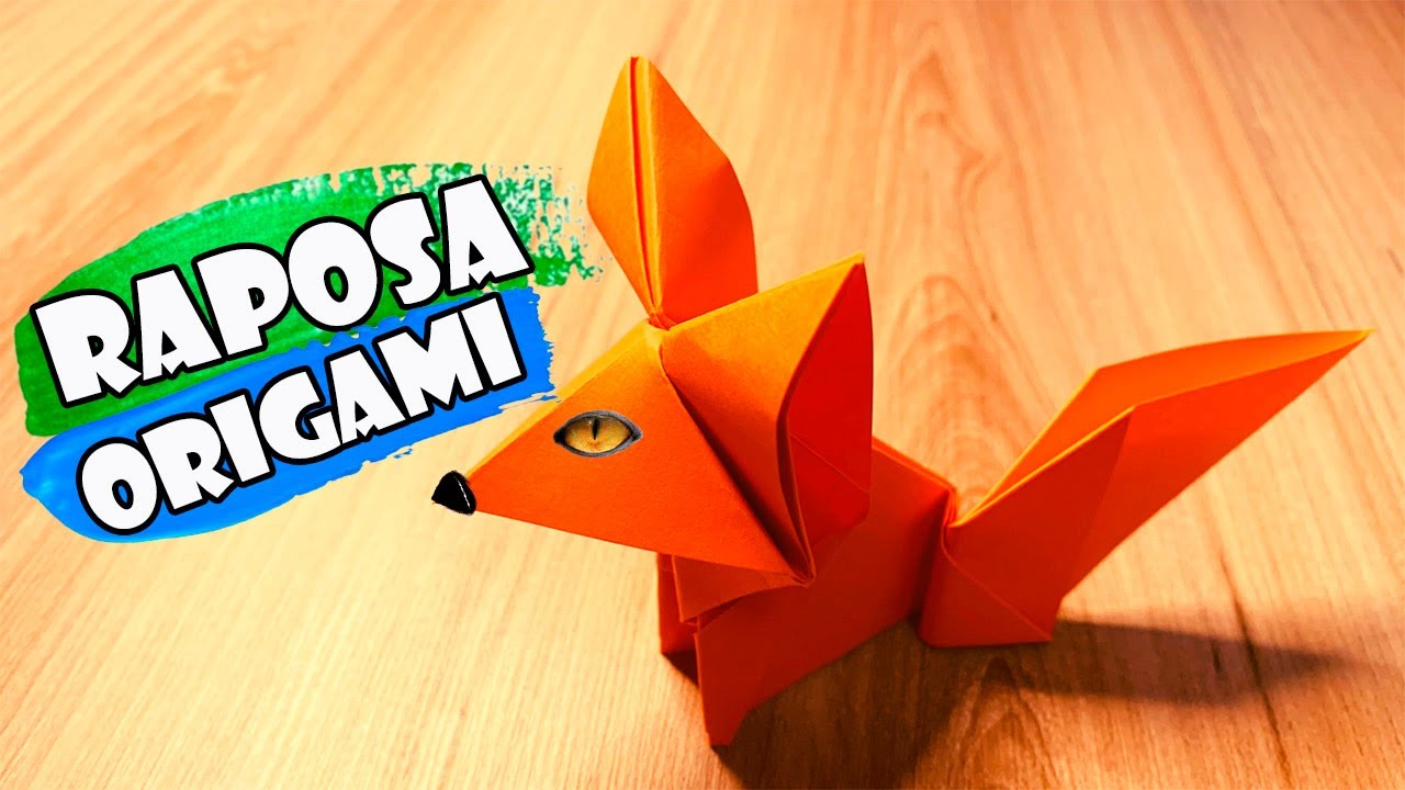 Como fazer uma RAPOSA de PAPEL - fácil de fazer [TUTORIAL]
