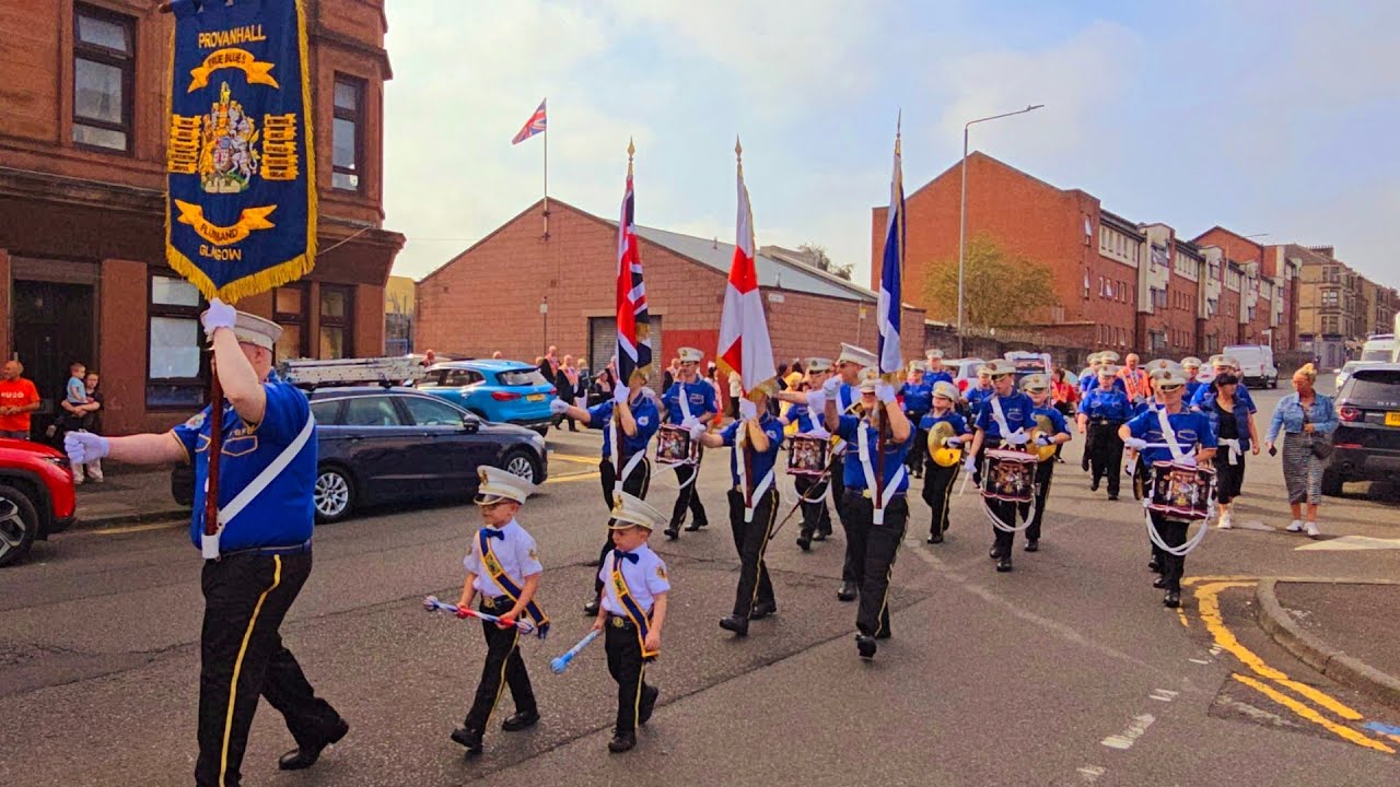 Provanhall True Blues Flute Band-Parkhead Orange and Purple District No. 21 Church parade 8thSep2024