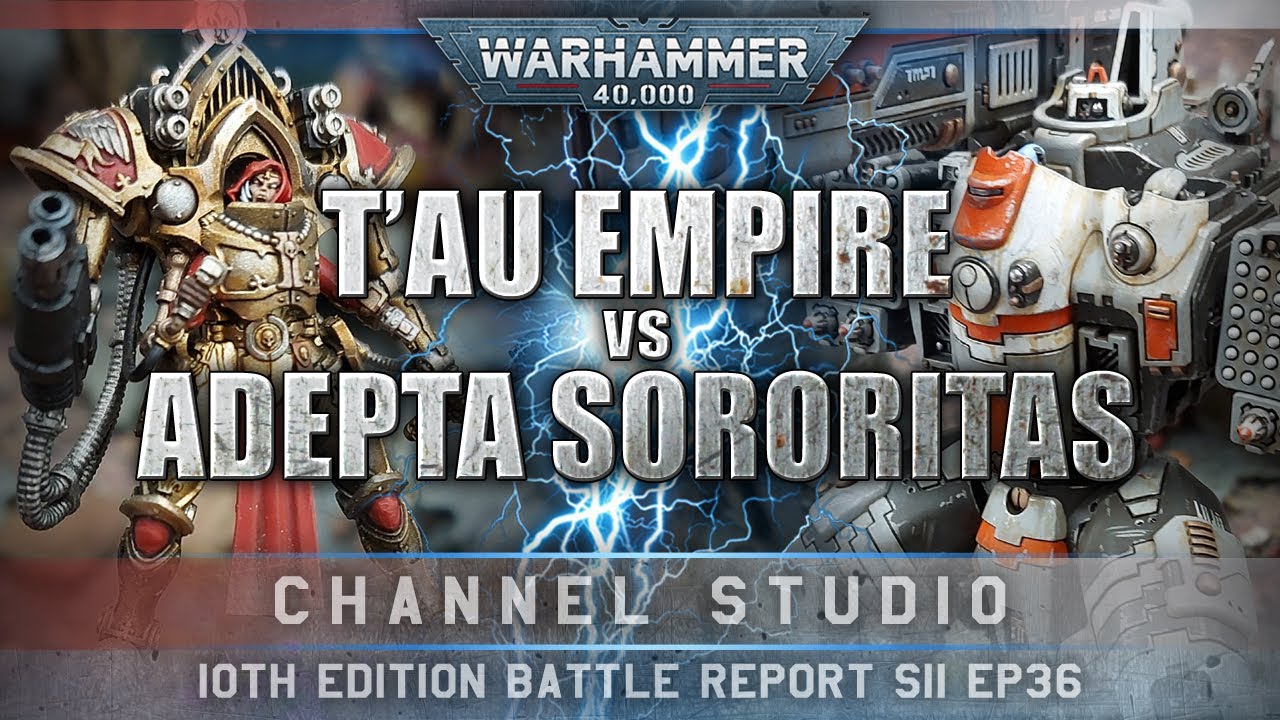 10th Edition T'au Empire vs Adepta Sororitas Warhammer 40K Battle Report 2000pts S11EP36 DUTY&BLOOD!
