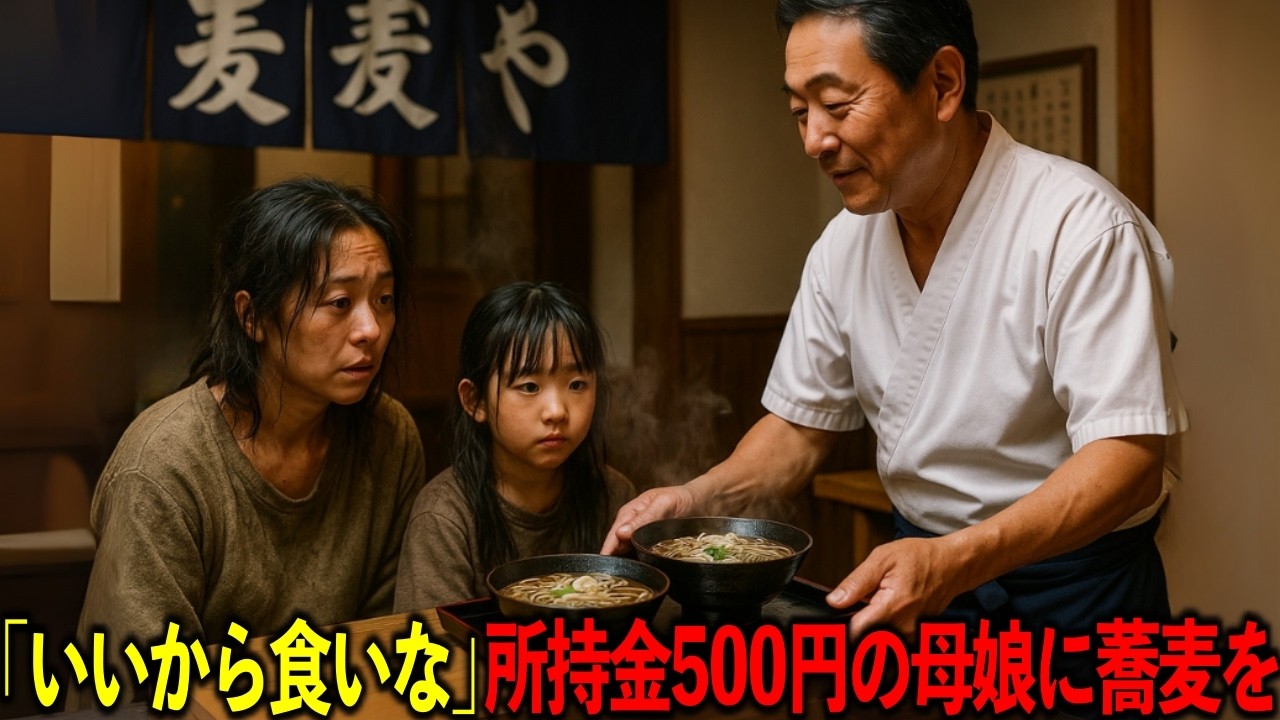 「いいから食いな」500円しかない汚れた母娘…10年後、浮浪者となった大将の前に現れたのは・・・