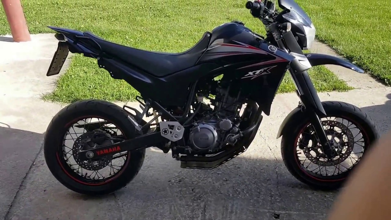 Yamaha XT660X stock vs. Akrapovic Exhaust Sound SUPERMOTO