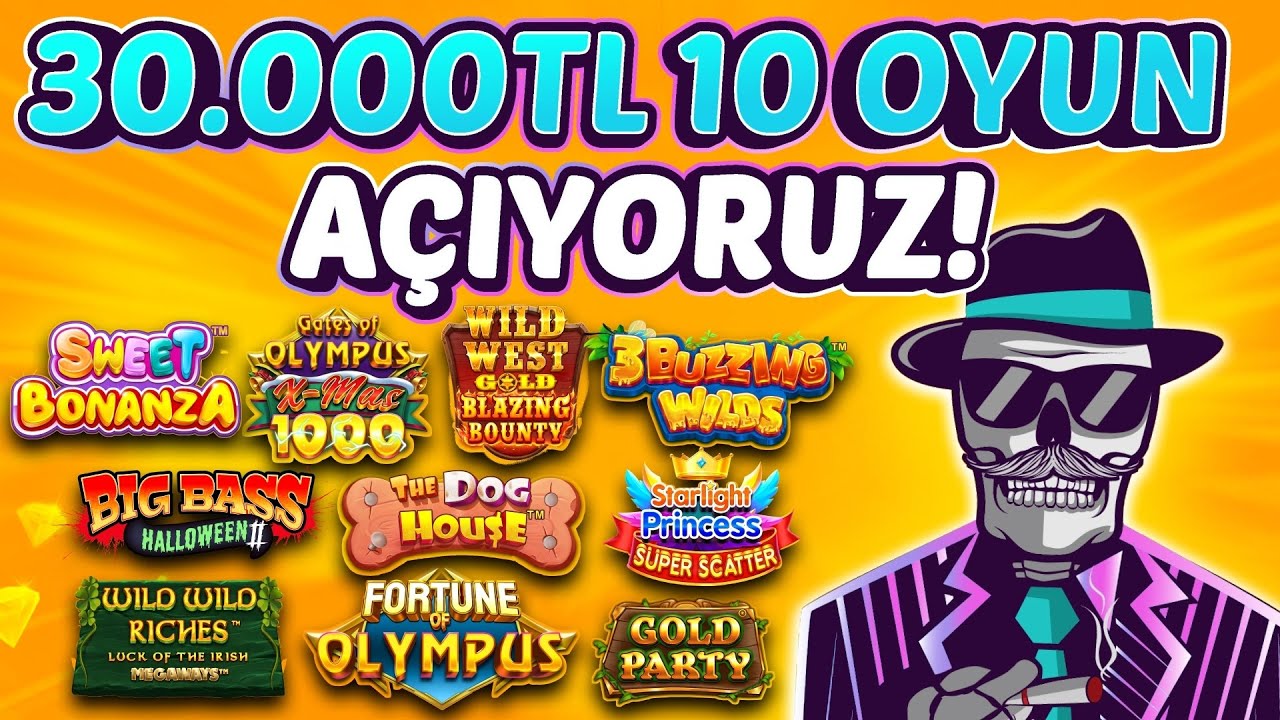 SLOT OYUNLARI ⭐️ BONUS HUNT ⭐️ 30.000TL ⭐️ 10 OYUN A&Ccedil;IYORUZ!