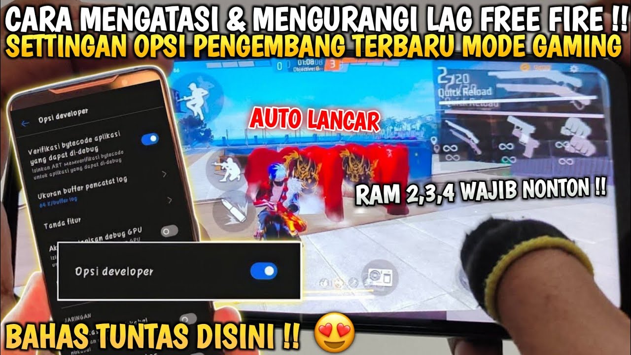 TONTON❗CARA MENGATASI LAG PATAH PATAH FREE FIRE 2024 - Cara Setting Opsi Pengembang Untuk Gaming 🔥