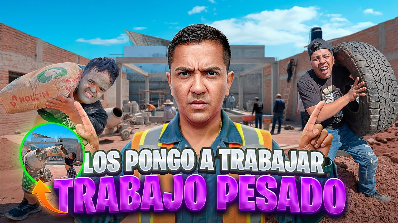 Peso Pluma y Oliver son ALBAÑIL por un día y NO AGUANTAN 😱