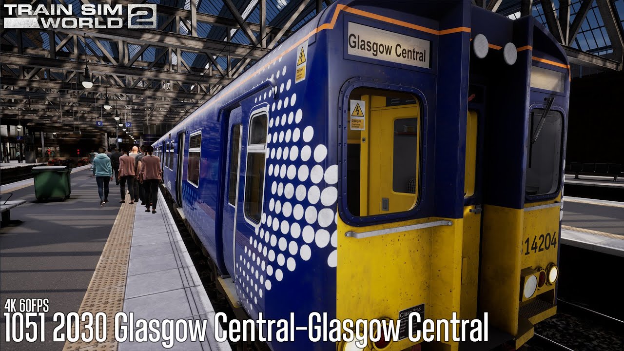 1051 2O30 Glasgow Central-Glasgow Central - Cathcart Circle Line - Class 314 - Train Sim World 2