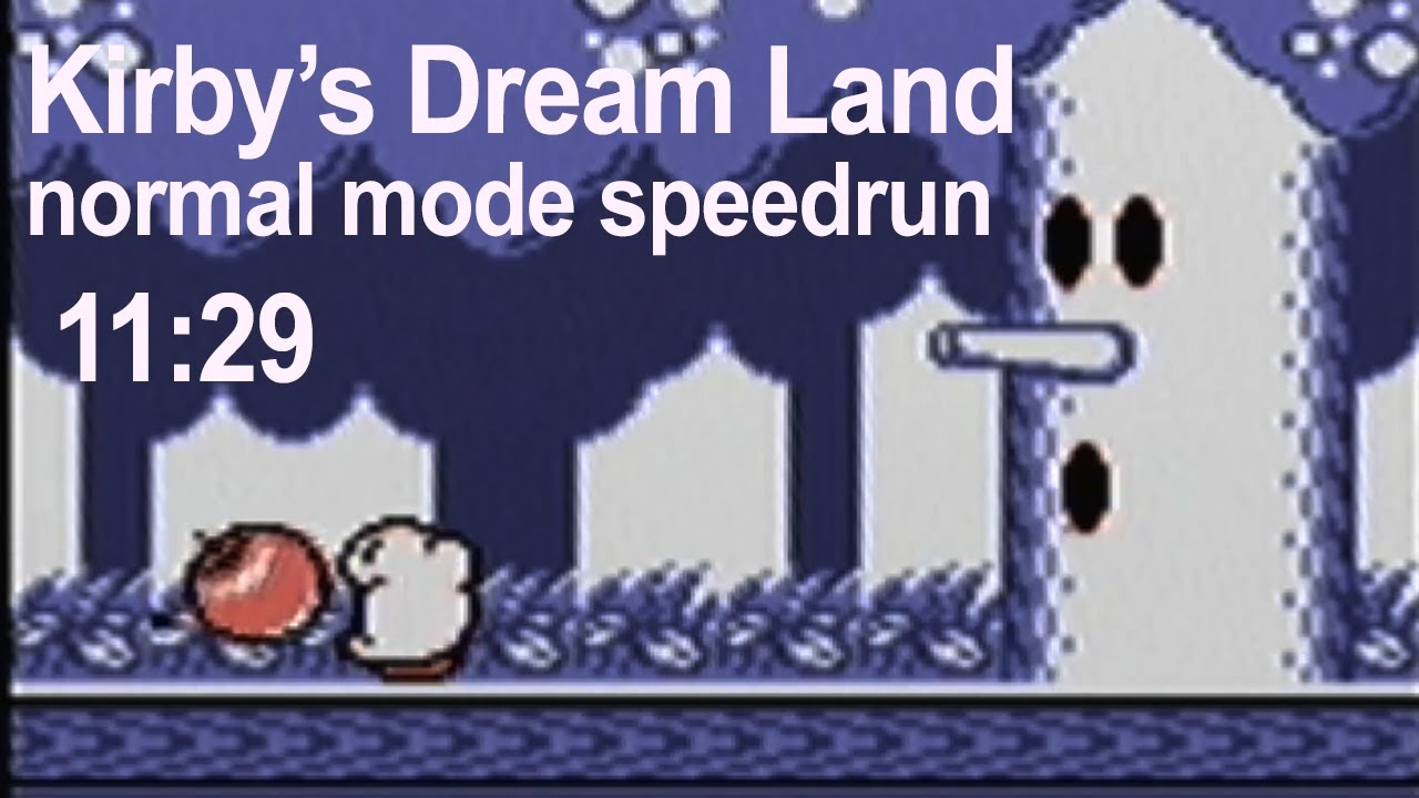 Kirby's Dream Land speedrun 
