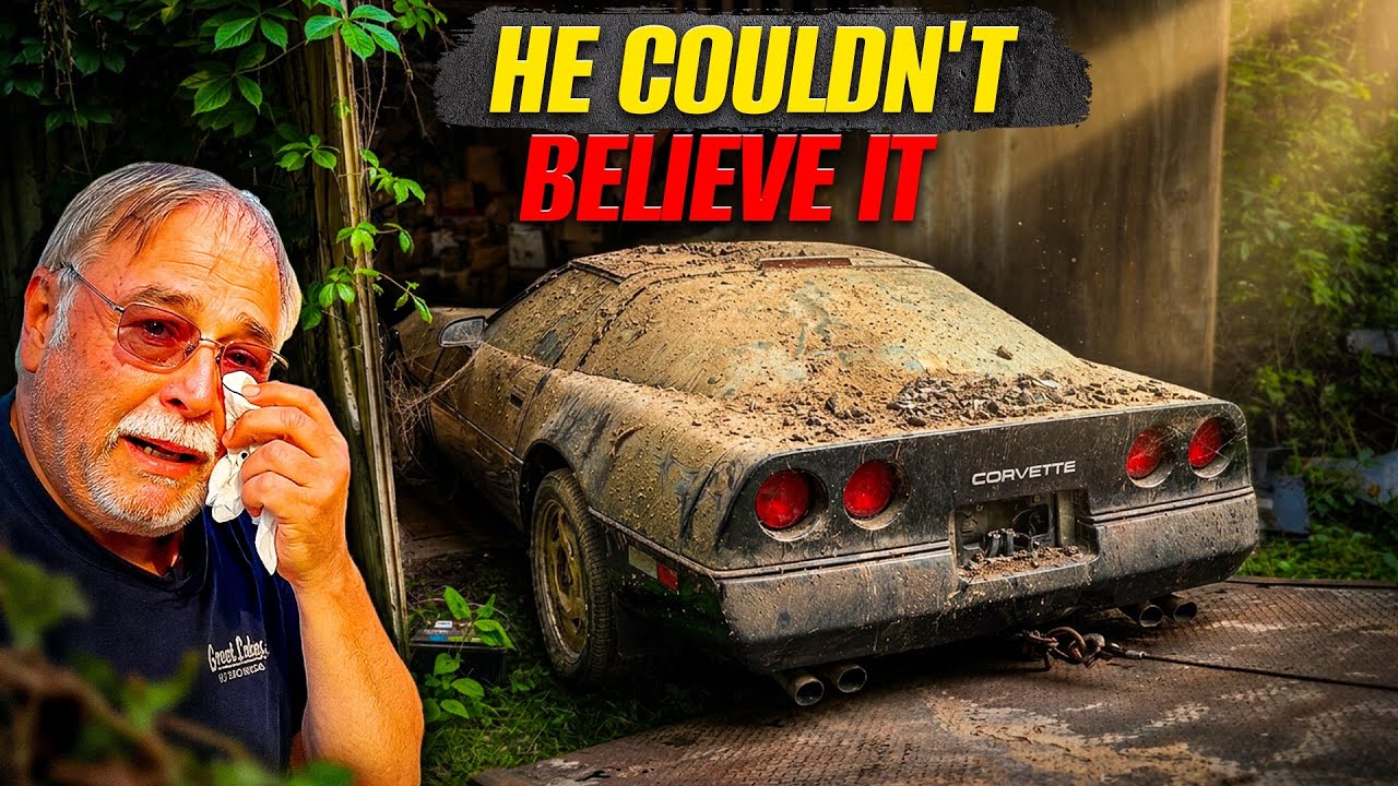 Grandpa Cries Seeing His Corvette Cleaned For The First Time in 25 Years!